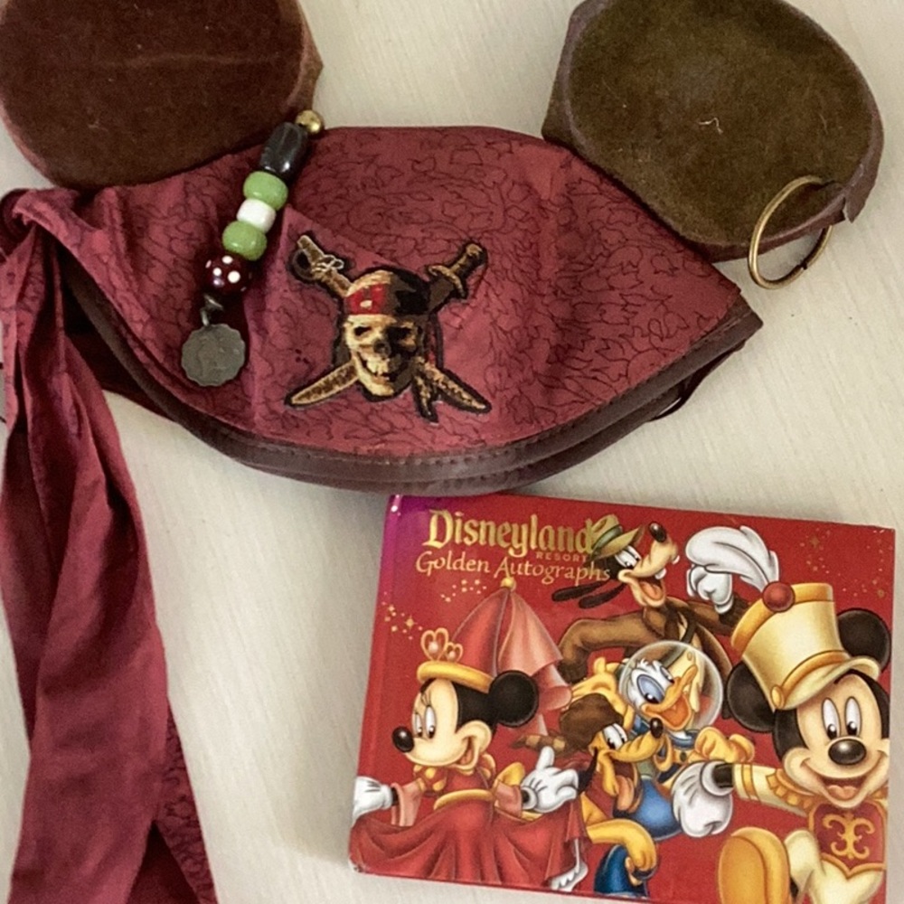 Disney Red and Brown Pirate Mickey Hat